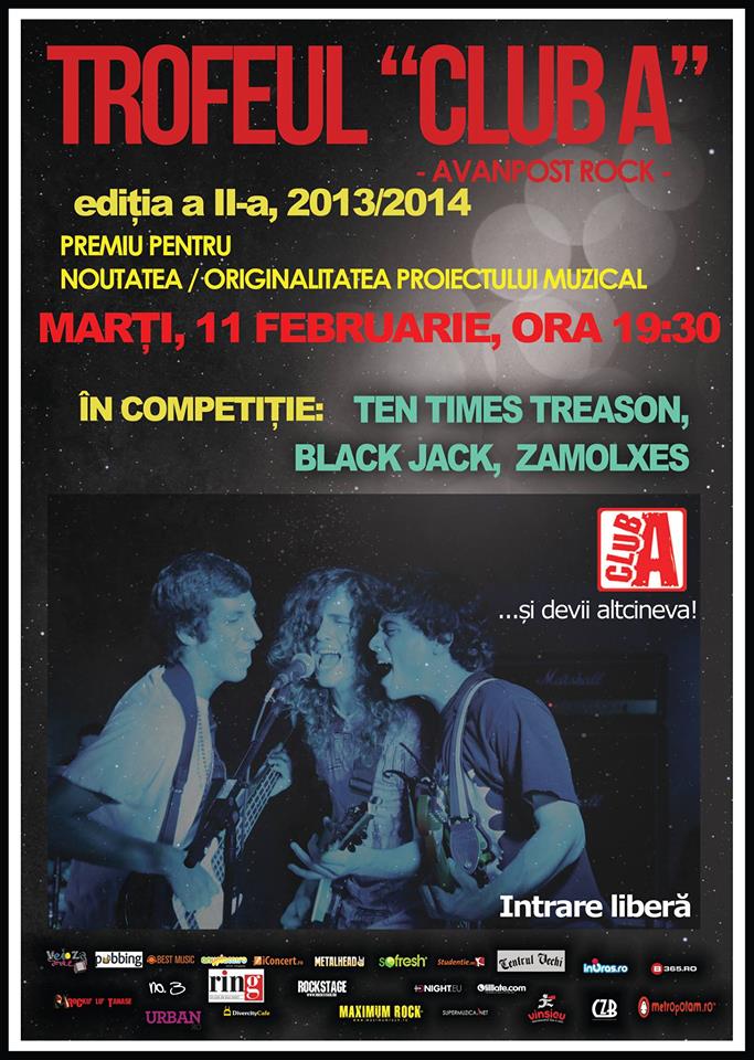 O noua etapa a Trofeului „Club A” cu Black Jack, Ten Times Treason si Zamolxes